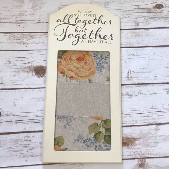 DELETING‎ SOON Together we have it all Wall Pocket Sign - Picture 2 of 8